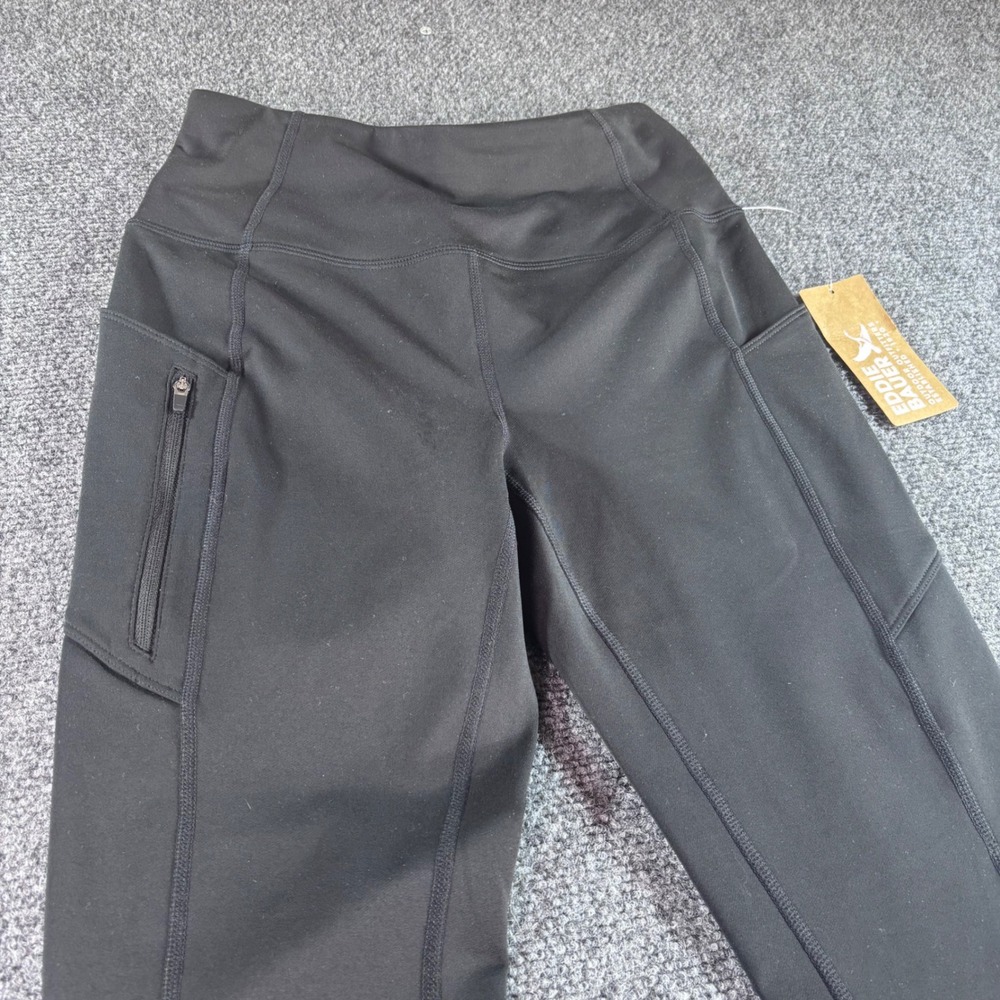 Eddie Bauer Crossover Trail Adventure Leggings Women XS Black New Hiking Pockets - Picture 2 of 8